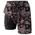 thumbnail image 3 of WILLBEST Pantalones Cortos de Verano para Hombre, Elegantes Pantalones de Playa de Doble Capa Interior con Bolsillo, 3 of 3