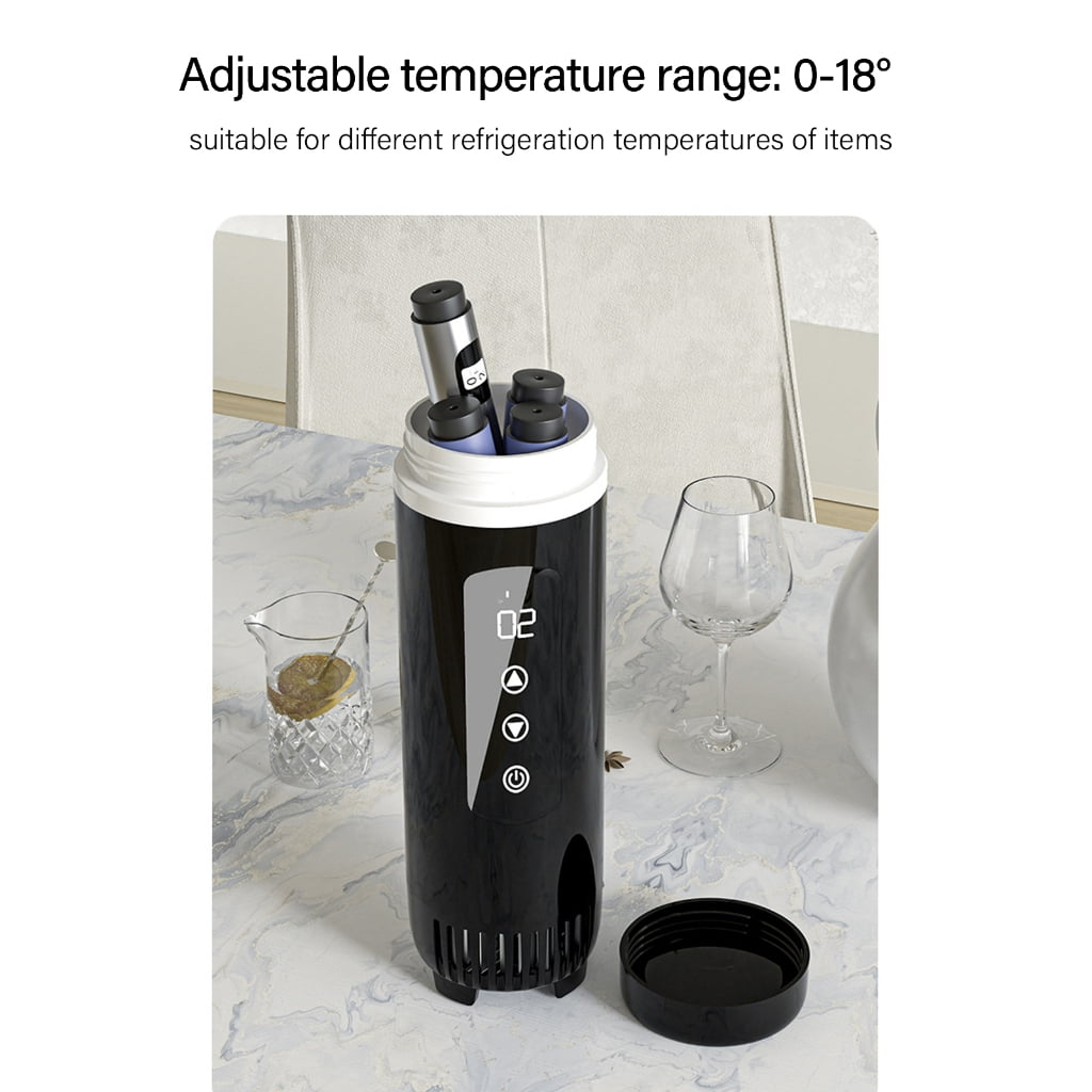 Portable LCD Insulins Refrigerated Cup Coolers Flask Outdoor Beverage Refrigerator Fridge for Outdoor