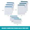 thumbnail image 6 of 10 pcs Mesh Produce Bag Set; Eco Friendly Reusable Grocery Shopping Bags; Washable and See-through; 3 different sizes inside; Tare weight tags on each bag., 6 of 6
