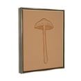 thumbnail image 3 of Stupell Industries Botanical Mushroom Outline Nature Graphic Art Luster Gray Floating Framed Canvas Print Wall Art, Design by Ziwei Li, 3 of 6