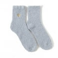 thumbnail image 2 of Vorkoi Womens Mens Fuzzy Socks Fleece Fluffy Cabin Plush Warm Sleep Soft Cozy Winter Adult Socks, 2 of 4