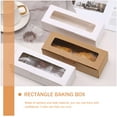 thumbnail image 4 of CCOCC 2026 New 20 Pcs Cake Boxes Safe Deposit Box Dessert Packing Boxes Cookie Containers for Gift Giving Egg Tart Boxes with Window Mini Packing Box White Paper, 4 of 6