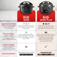 thumbnail image 3 of Instant Pot RIO Wide Plus, 7.5 Quarts 35% Larger Cooking Surface, WhisperQuiet Steam Release, 9-in-1 Electric Multi-Cooker, Pressure Slow Cooker, Rice Cooker, Steamer, Sauté, Cake & Warmer, XL, 3 of 5