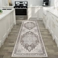 thumbnail image 2 of KUETH 5X7 Vintage Area Rugs Machine Washable Rugs for Living Room, Non Slip Flat Pile Rug with Rubber Backing, Boho Rug for Entryway Bedroom Dining Room Home Office, 2 of 3