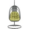 Modway Whisk Outdoor Patio Swing Chair with Stand, Multiple Colors Available