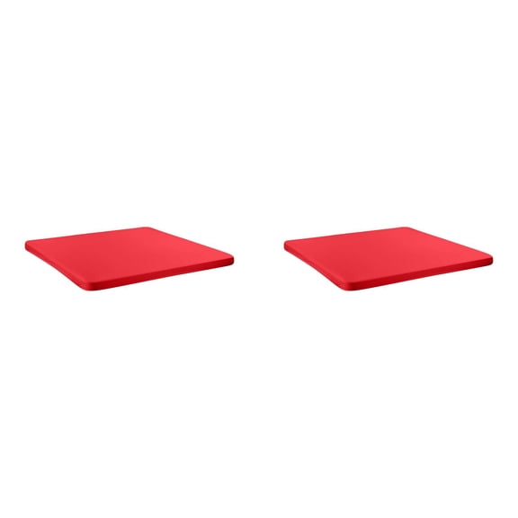 Fitted Tablecloth Rectangle Table Cloths, Polyester Elastic Stretch Folding Table Top Cover, Water Resistant Reusable for Outdoor Picnic Camping Party Event, 33.85 x 33.85 Inch