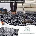 thumbnail image 5 of Black Spring Floral Outdoor Rug 3x5 Ft - Reversible Patio Rug Outdoor Camping Rugs, Farmhouse Flowers Elegant Pastoral Washable Indoor Outdoor Area Rugs, Non-Slip Outdoor Carpet Runner for Deck/Porch, 5 of 8