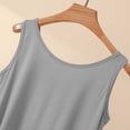 thumbnail image 5 of Liweisiy Women'S Solid Color Casual Tank Tops Crewneck Sleeveless Relaxed Fit Tops Summer Breathable Athletic Workout Undershirts Gray Xl, 5 of 6