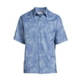 thumbnail image 5 of Cafe Luna Men's Printed Tropical Woven Shirt with Short Sleeves, 5 of 5
