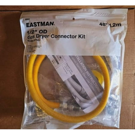 EASTMAN 1/2-in OD Outlet Stainless Steel Gas Connector Kit