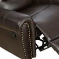 thumbnail image 6 of MAYEERTY 2-Seater Recliner Loveseat, Breathable Semi PU Leather Sofa with Storage & Cup Holder for Living Room, 6 of 7
