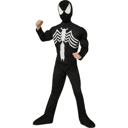 Ultimate Black Spider-Man Muscle Chest Kids Costume - Medium (8-10)