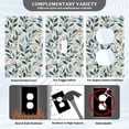 thumbnail image 3 of Yayeee Duplex Wall Plate 1-Gang 4.5"x2.7" Home Receptacle Light Switch Decorative Outlet Cover, Darker Leafy Pattern, 3 of 7
