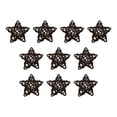 thumbnail image 4 of 10 Uds. Colgantes de estrella de Navidad decoración para fiestas, suministros para fiestas, colgantes de boda café BLESIY Colgante Estrella, 4 of 8