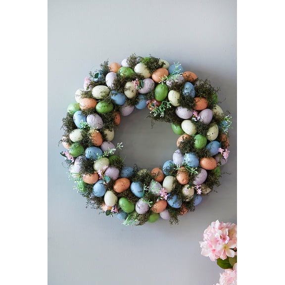 17.25" Easter Egg Wreath