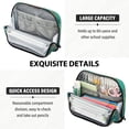 thumbnail image 5 of Standing Pencil Case with Base Large Capacity Stationery Pouch Pen Bag with Zipper for Women Men Beautiful Psychedelic Bird, 5 of 7