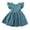 Blue, variant on Little Girls Sleeveless Dresses New Toddler Baby Girls Dress Summer Cotton Linen Ruffle Backless Sleeveless Casual Beach Dresses Blue 9 Months