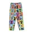 thumbnail image 4 of Daiia Cute Dogs Collage Women's Sleep Pant with Pockets and Drawstring,Pajama Pants-Small, 4 of 9