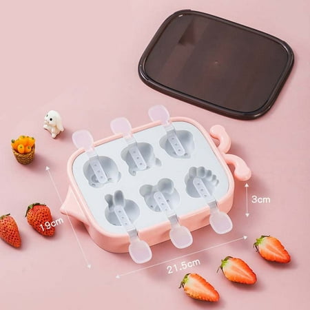 

Nhthy Ice Cream Molds For Household Use Making Popsicles Popsicles Ice Cream Ice Cubes Children s Food Grade Grinding Tools Ice Grids Pink