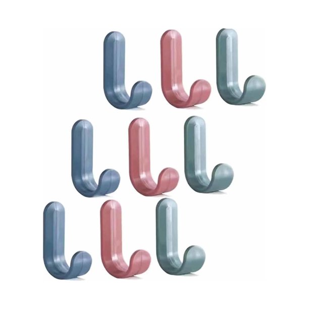 Gancho para toallas - Gancho autoadhesivo - Gancho fuerte para montaje en pared - Gancho para abrigos - Gancho para llaves - Gancho autoadhesivo para baño y cocina (20 piezas)