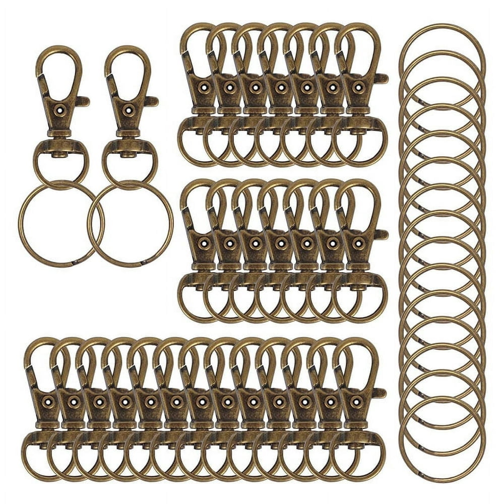 Lot De 500 Crochets à Gâchette (mousquetons) En Métal Nickelé - Taille 1,65 Pouce, Vente En Gros