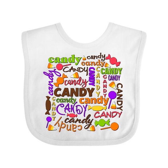 Inktastic Candy Candy Candy... Boys or Girls Baby Bib