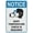 Warning Sign 2, variant on Notice Disinfect Footwear Before Entering Stop The Spread Reflective Aluminum Metal Signage - 8"x12", With Symbol, Weatherproof - Lab, Clinic, Factory, Clean Room