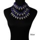 thumbnail image 2 of Guardurnaity Collar geométrico de aleación para mujer, cadenas de clavícula, collares de moda con diamantes de imitación, adornos de decoración para el Ropa, zapatos y accesorios Miscelánea Azul Guardurnaity AP014485-02, 2 of 6