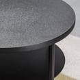 thumbnail image 3 of Mellow Aida Round Multipurpose End & Side Table with Steel Legs, Black, 3 of 9