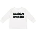 thumbnail image 3 of Inktastic Cincinnati Skyline Grunge Boys or Girls Long Sleeve Toddler T-Shirt, 3 of 5