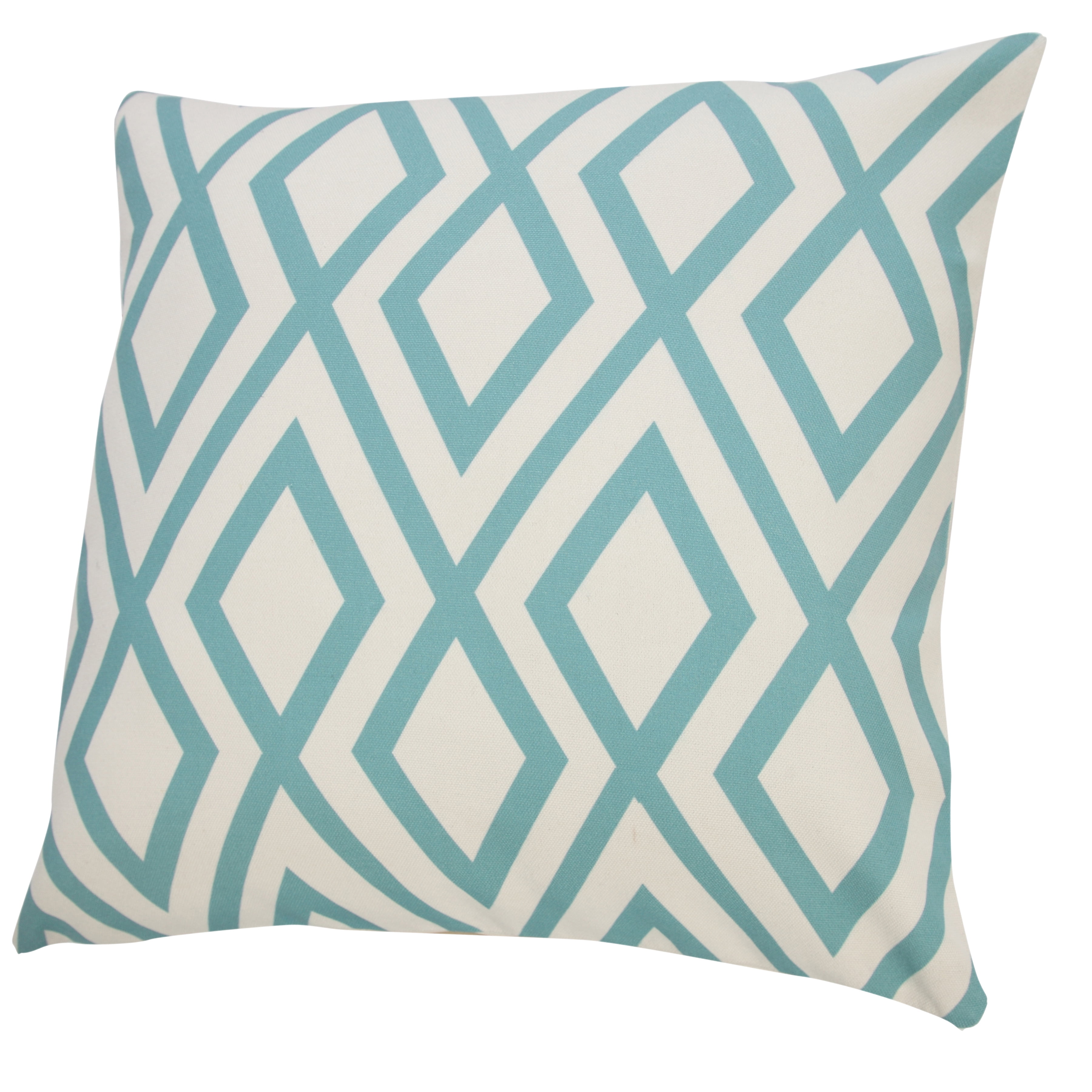 Harlow Hill Diamond Indoor/Outdoor Throw Pillow, Blue, 20" Square, Count Per Pack1