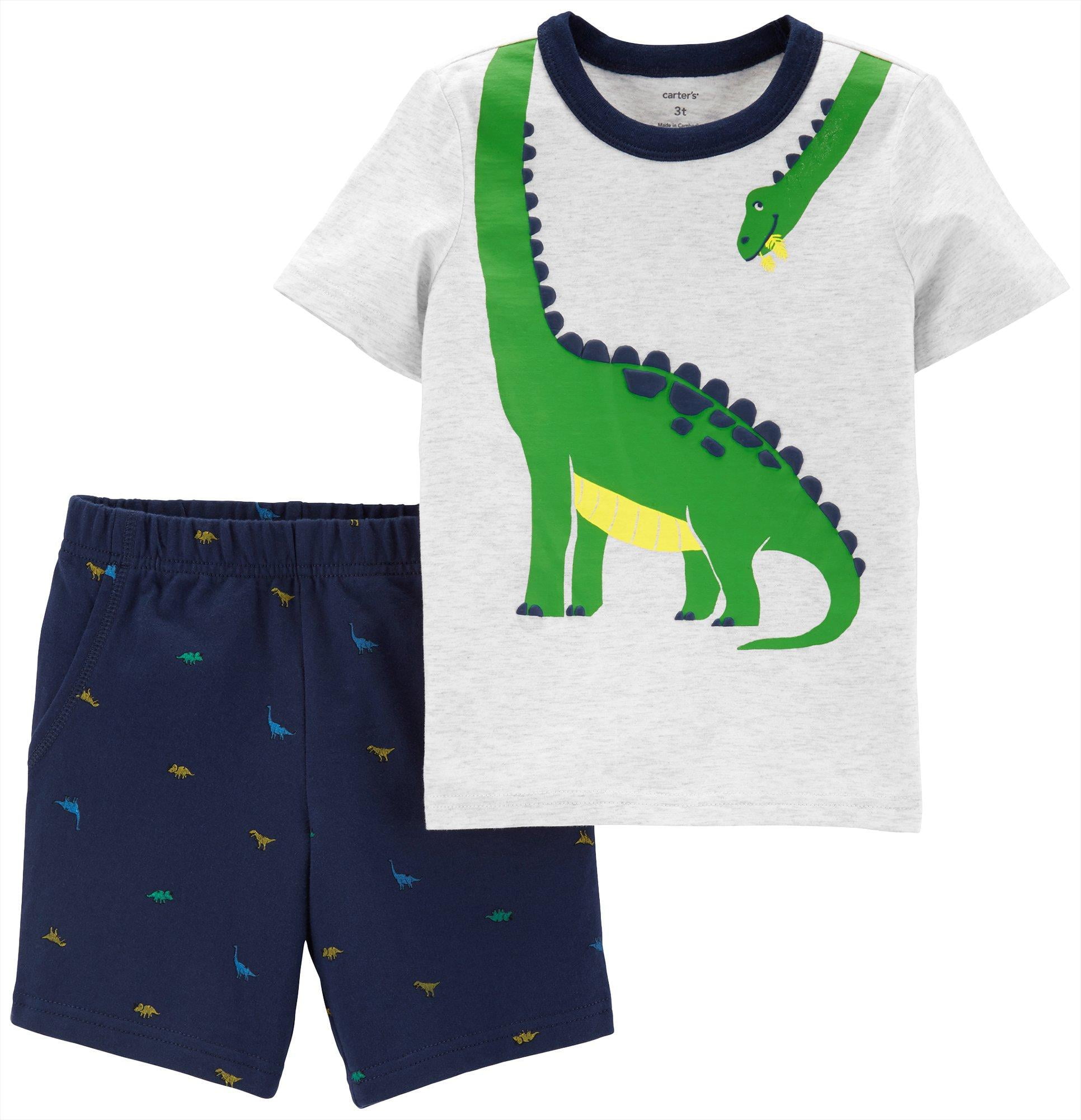 Carter's Carters Toddler Boys Dinosaur Shorts Set