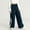 Navy, variant on Cethrio Girls Cargo Pants Size 14-16, Elastic Waist Loose Fit Multi-pocket Casual Straight-leg Pants Black