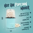 thumbnail image 5 of Nostalgia Hot Air Popcorn Maker, 8-Cup Countertop Popcorn Machine with Measuring Cup, Aqua, 5 of 8