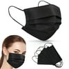 Disposable Face Mask Adults Black Face Mask 3Ply Black with Ear Loop 100 Pcs