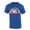 Heather Royal, variant on Mens Disc Golf Tshirt Retro Scenic Disc Golf Throwing Short Sleeve T-shirt-Heather Navy-medium