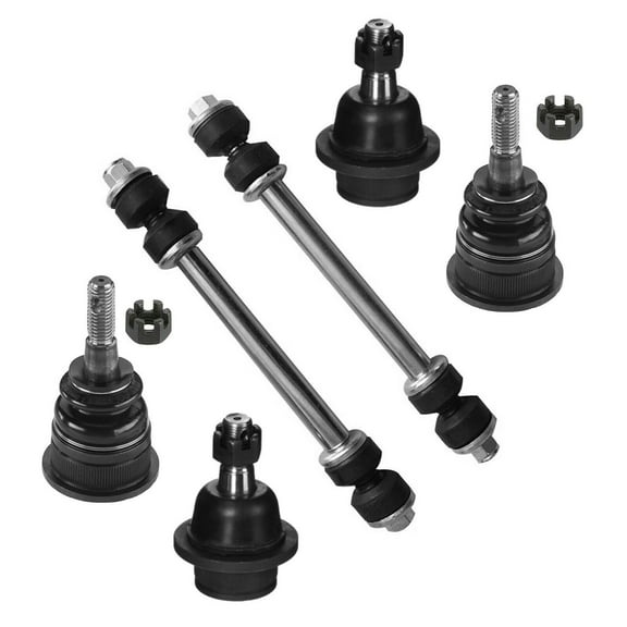 6 Pc Front Suspension Upper & Lower Ball Joints   Sway Bar End Links Set Fits select: 2002-2005 FORD EXPLORER, 2002-2005 MERCURY MOUNTAINEER