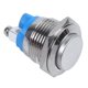 thumbnail image 3 of 10X Alto Redondo Interruptor de Boton Pulsador de Metal Momentaneo Redondo Alto 16mm, 3 of 5