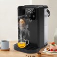 thumbnail image 2 of Instant Hot Water Dispenser, 3L/0.79-Gallon Desktop Water Dispenser 1700W Adjustable Water Output&Temperature Water Tank 3s Quick Heating Hot Water Filter System (Black), 2 of 9