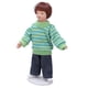 thumbnail image 5 of Muñeca de niño en miniatura, escala 1:12, suéter verde, pelo marrón, minifiguras de niño para decoración, 5 of 5