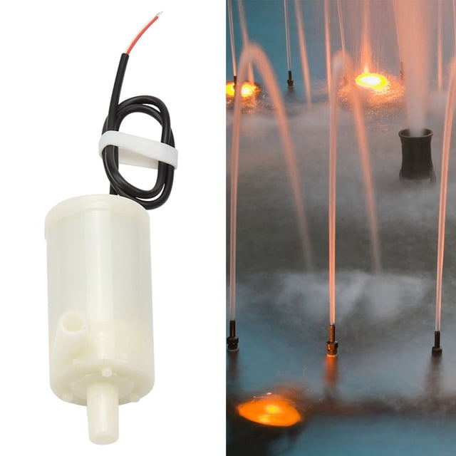 Bomba Sumergible Pequeña Para Uso en Tierra y Agua, Fuentes Horizontales Anfibias de Bajo Ruido, CC 3V/5V/6V