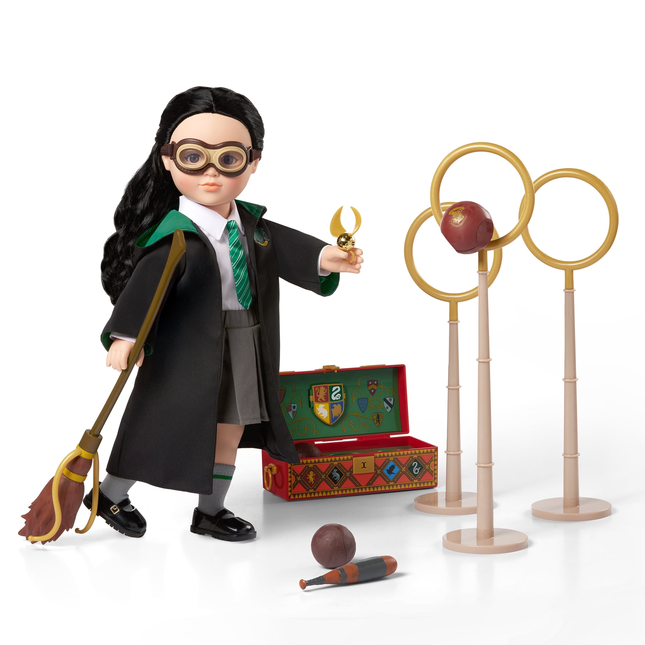 Harry Potter ™ Quidditch ™ Sports Accessories with Golden Snitch ™ for 18-inch Dolls Toys Kids 5 Years +