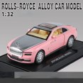 thumbnail image 1 of 1:32 Rolls Royce SPECTRE Alloy Models Cars Toys Simulation Metal Diecasts Sound Light Toy car Gifts For Kids Collection 锘緼848 Pink With box, 1 of 6