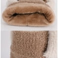 thumbnail image 5 of Auroural Ski Mask Balaclava Winter Face Mask for Girls Warm Hood Cover Hat Cap Scarf 4-14 Years Old Children's Hat Cute Ear Pullover Hat Winter Plus Velvet Warm Mask Neck Integrated Knitted Hat Khaki, 5 of 9