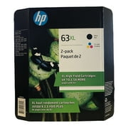 HP 63XL - 2-pack - High Yield - black, color (cyan, magenta, yellow) - original - ink cartridge - for Deskjet 1110, 2130, 36XX; ENVY 4520; Officejet 38XX, 4650, 52XX