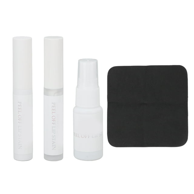 Peel Off Tint, Natural 4 In 1 Peel Off Lip Stain Long Lasting For Make Up Red Brown