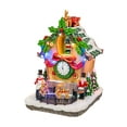 thumbnail image 3 of FG Square Holiday Cuckoo Clock Santa Reindeer LED Lighted Animated Christmas Village with Sound and Motion 6" x 6" x 8", 3 of 6