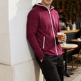 thumbnail image 6 of Men's UPF 50+ Sun Protection Hoodie Jacket Lightweight Full Zip Hoodies Long Sleeve Shirts for Men Hiking Fishing with Multi Pockets, 6 of 6