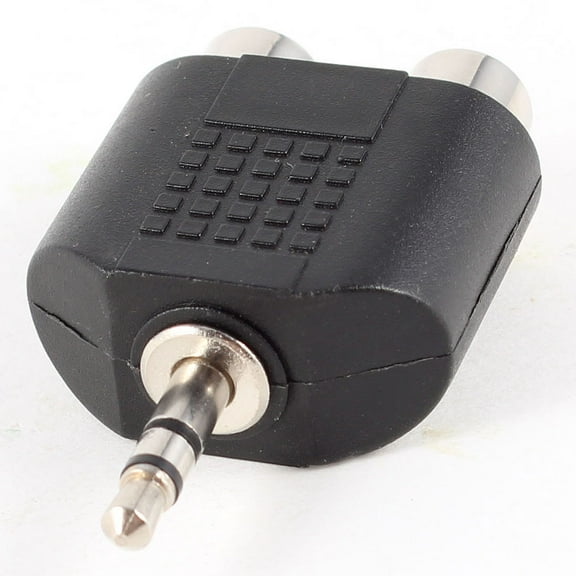 1/8" 3.5mm Stereo Male Plug to Dual Female RCA Jack Audio Y Adapter Convertor