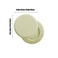 thumbnail image 3 of Stool Cover, Soft Elastic Solid Color Round Chair Cover, Premium Polyester Spill-Proof Bar Lift Seat Slipcover Machine Washable, Yellow, 3 of 6